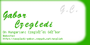 gabor czegledi business card